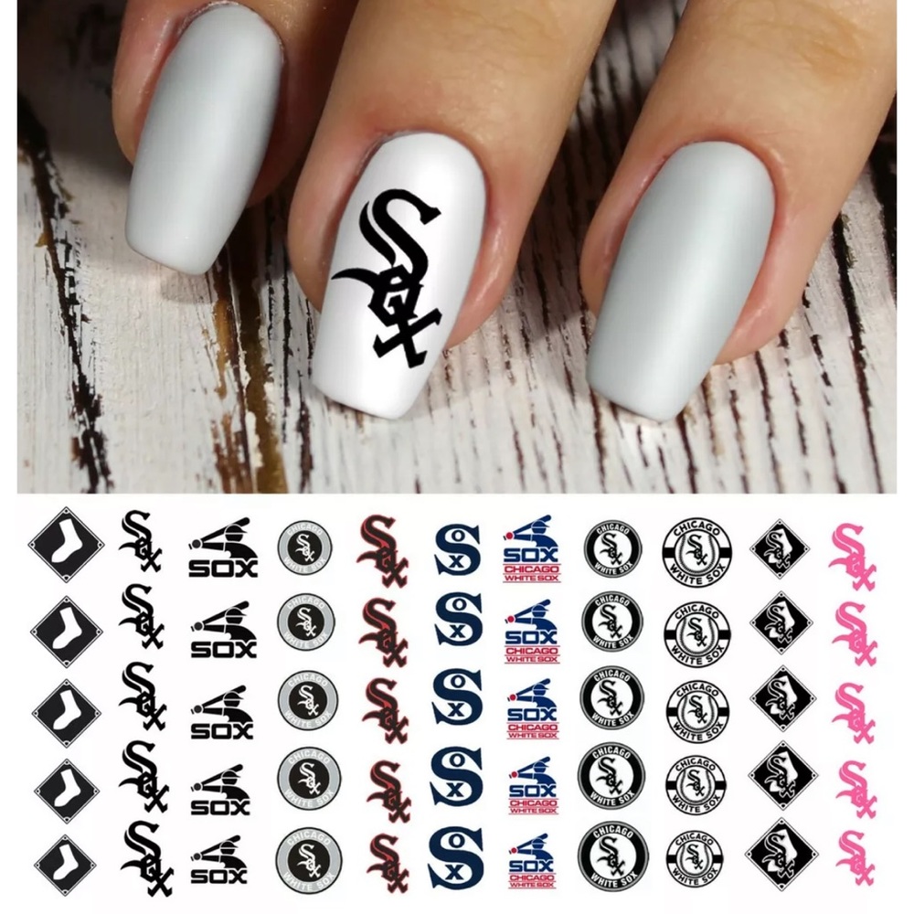 Chicago White Sox Nail Decals 💌BO/GO$6 ⚾️